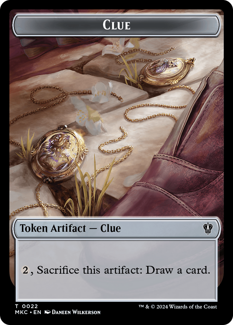 Clue (TMKC-022) - Murders at Karlov Manor Commander Tokens