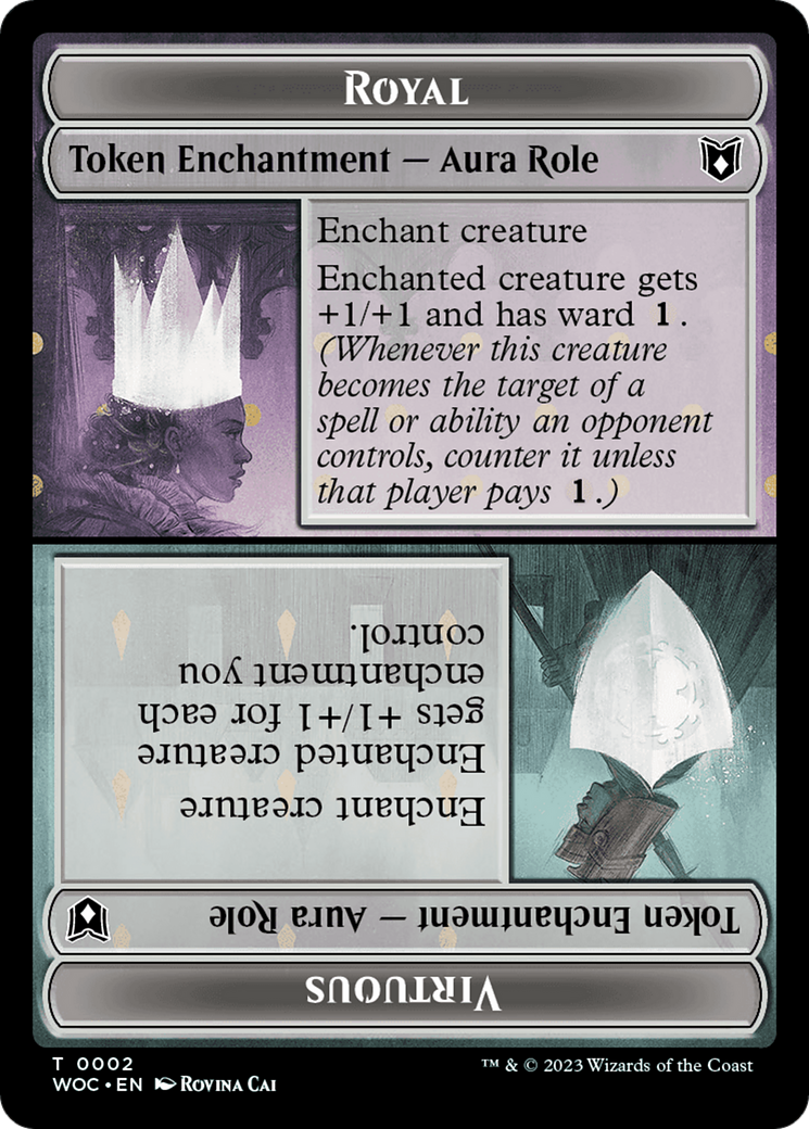 Royal // Virtuous (TWOC-002) - Wilds of Eldraine Commander Tokens Foil
