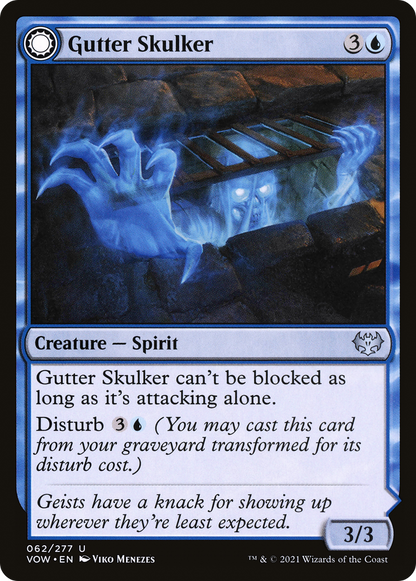 Gutter Skulker (VOW-062) - Innistrad: Crimson Vow: (Double Faced Transform)