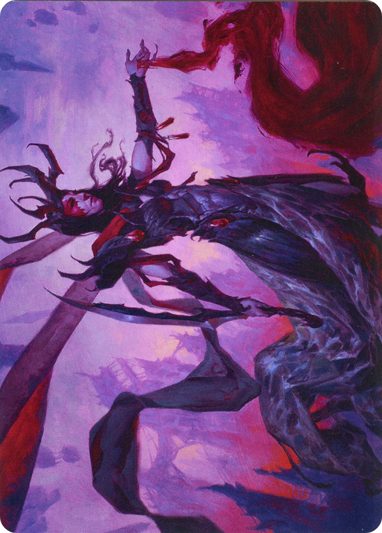 Drana, the Last Bloodchief // Drana, the Last Bloodchief (AZNR-054) - Zendikar Rising Art Series (Borderless) Foil