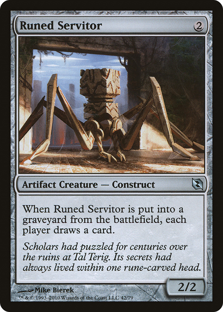 Runed Servitor (DDF-042) - Duel Decks: Elspeth vs. Tezzeret