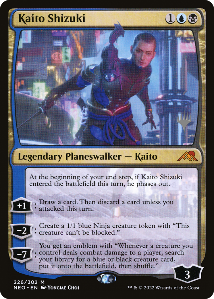 Kaito Shizuki (PPNEO-226P) - Kamigawa: Neon Dynasty Promos Foil