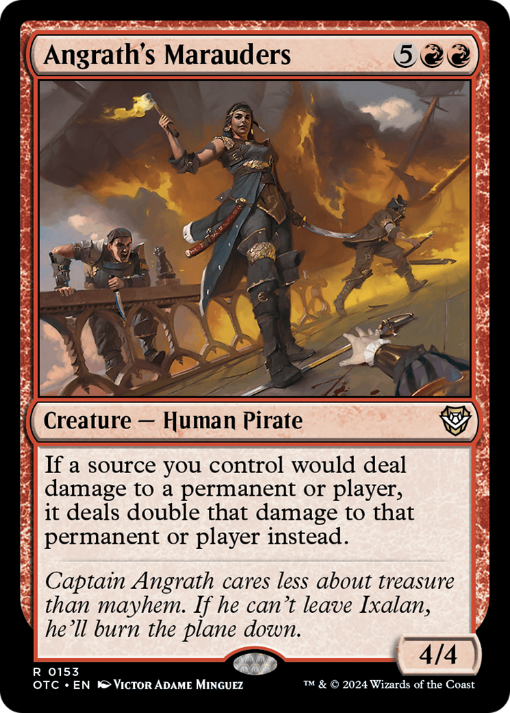 Angrath's Marauders⁣ - Commander: Outlaws of Thunder Junction⁣ (Rare)⁣ [153]