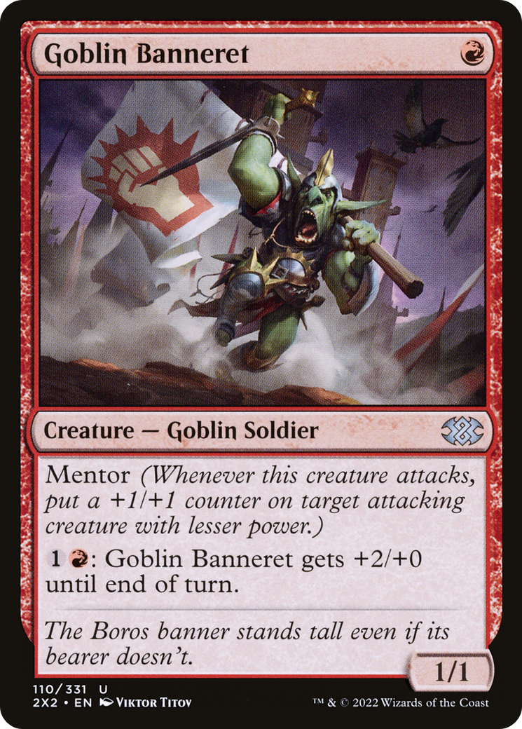 Goblin Banneret⁣ - Double Masters 2022⁣ (Uncommon)⁣ [110]