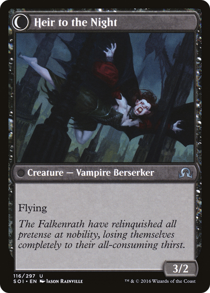 Heir of Falkenrath (SOI-116) - Shadows over Innistrad: (Double Faced Transform) Foil