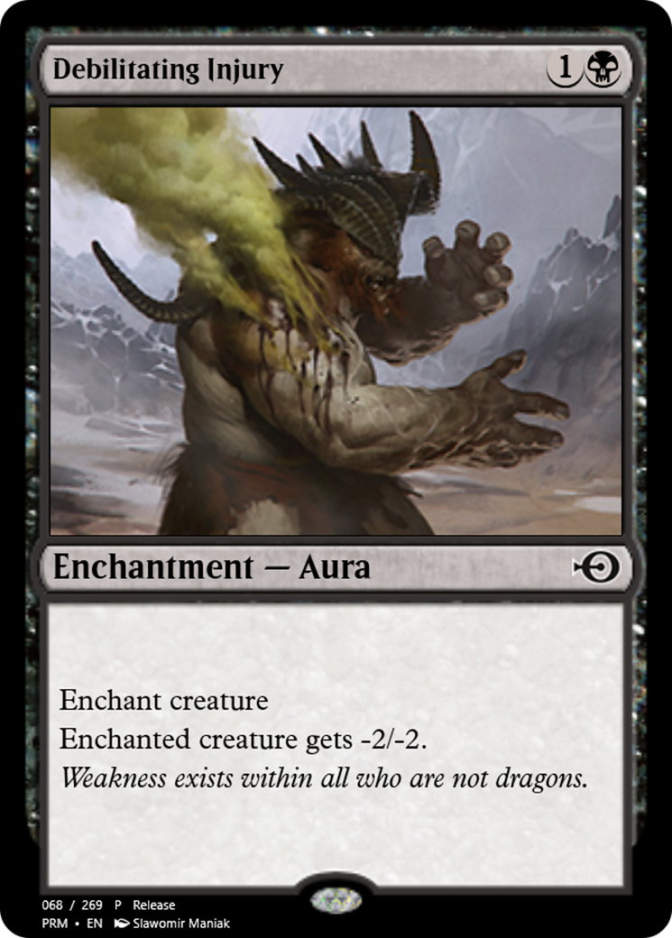 Debilitating Injury (PRM-55765) - Magic Online Promos Foil