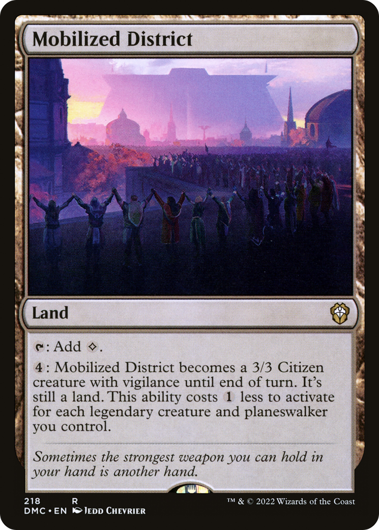 Mobilized District⁣ - Commander: Dominaria United⁣ (Rare)⁣ [218]