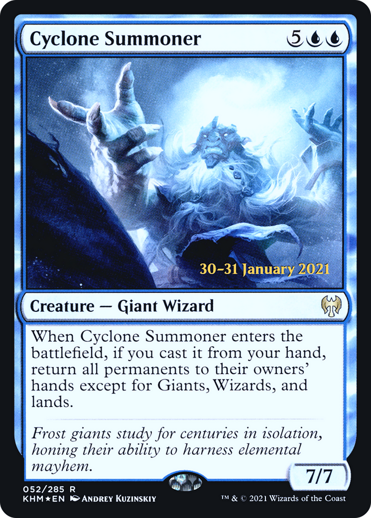 Cyclone Summoner (PRE-52S) - Kaldheim Promos Foil
