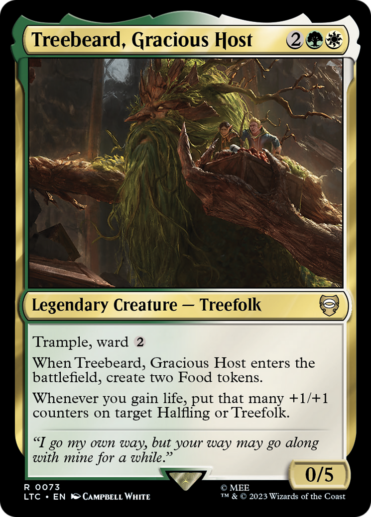 Treebeard, Gracious Host⁣ - Commander: The Lord of the Rings: Tales of Middle-earth⁣ (Rare)⁣ [73]
