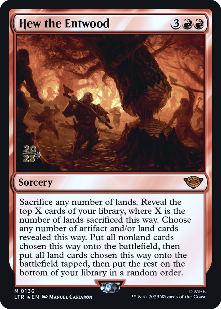 Hew the Entwood (PRE-136S) - Tales of Middle-earth Promos Foil