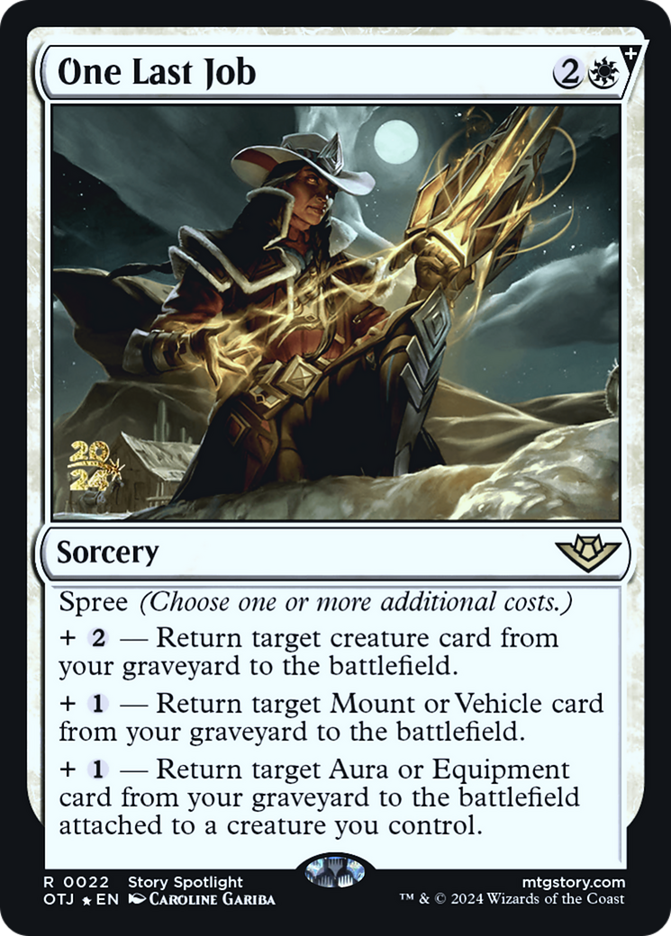 One Last Job (PRE-22S) - Outlaws of Thunder Junction Promos Foil