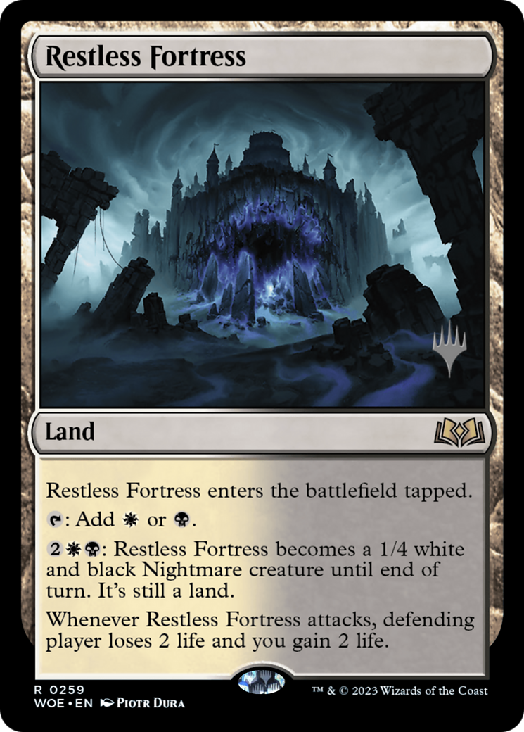 Restless Fortress (PPWOE-259P) - Wilds of Eldraine Promos