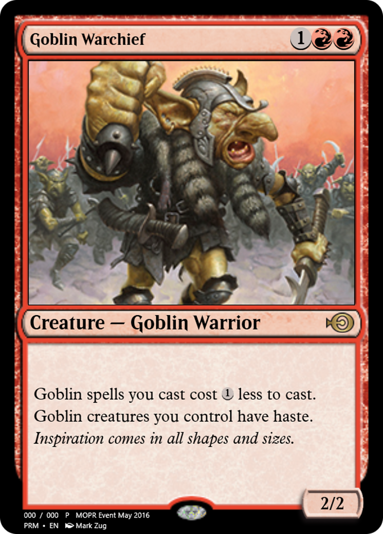 Goblin Warchief (PRM-60452) - Magic Online Promos Foil