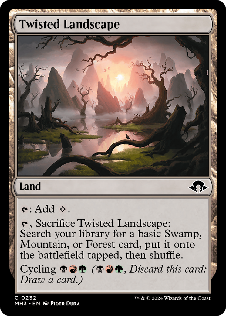 Twisted Landscape⁣ - Modern Horizons 3⁣ (Common)⁣ [232]