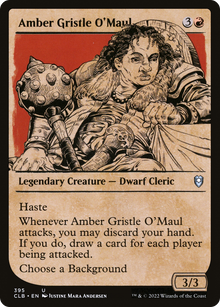 Amber Gristle O'Maul (Showcase) (CLB-395) - Commander Legends: Battle for Baldur's Gate: (Showcase)