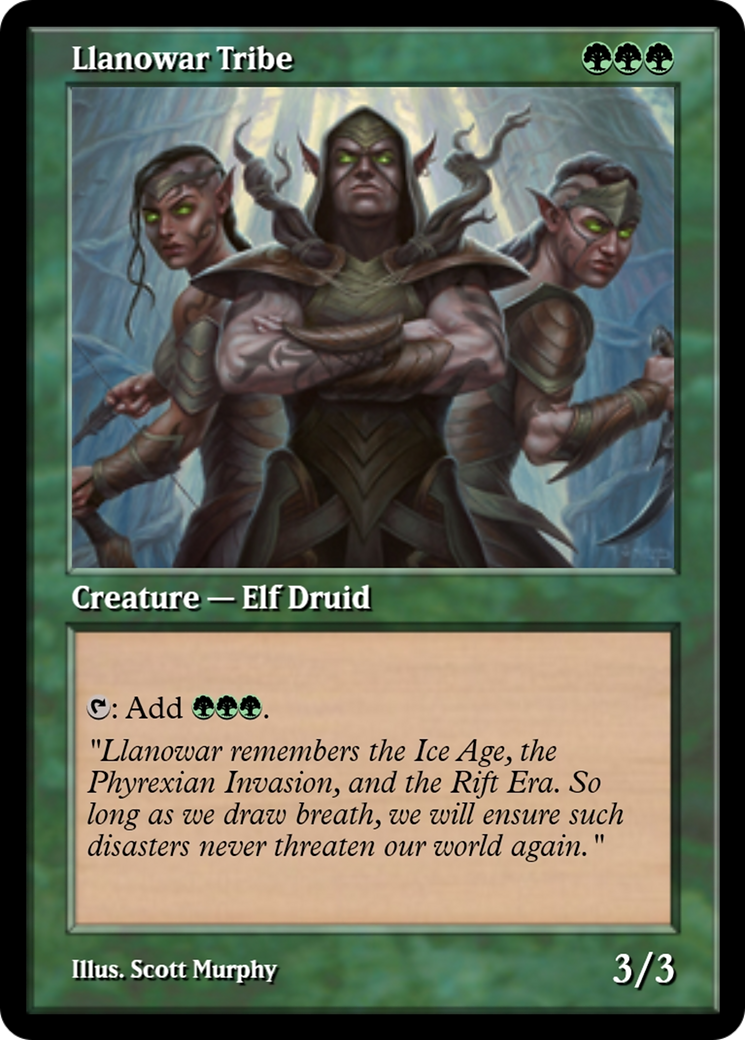Llanowar Tribe (PRM-91317) - Magic Online Promos