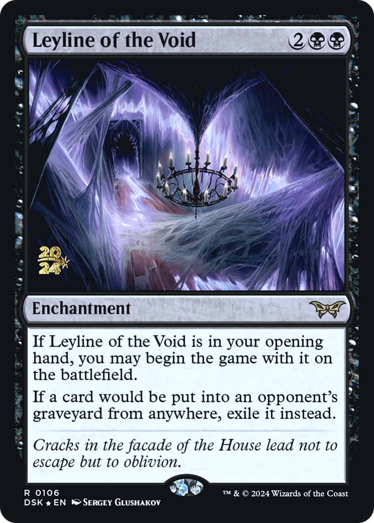 Leyline of the Void (PRE-106S) - Duskmourn: House of Horror Promos Foil