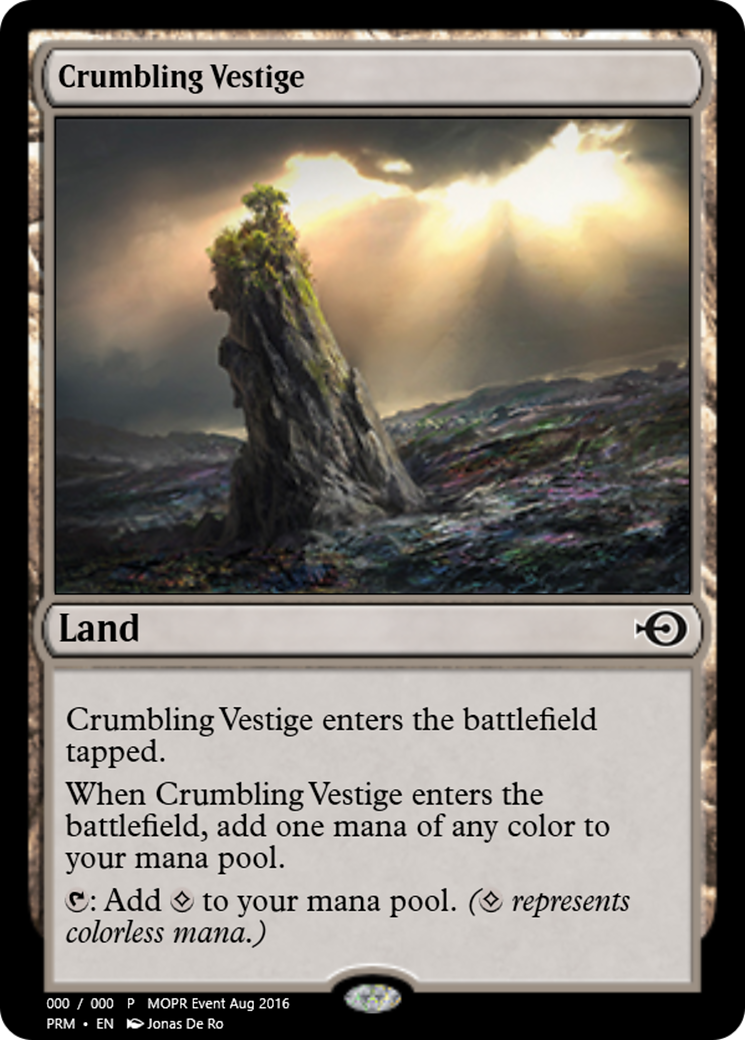 Crumbling Vestige (PRM-61565) - Magic Online Promos Foil