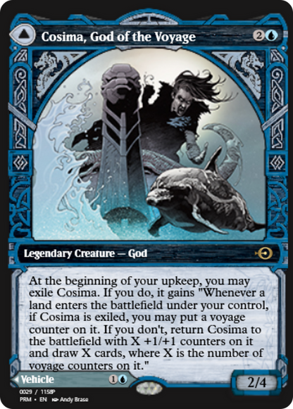 Cosima, God of the Voyage // The Omenkeel (PRM-88258) - Magic Online Promos