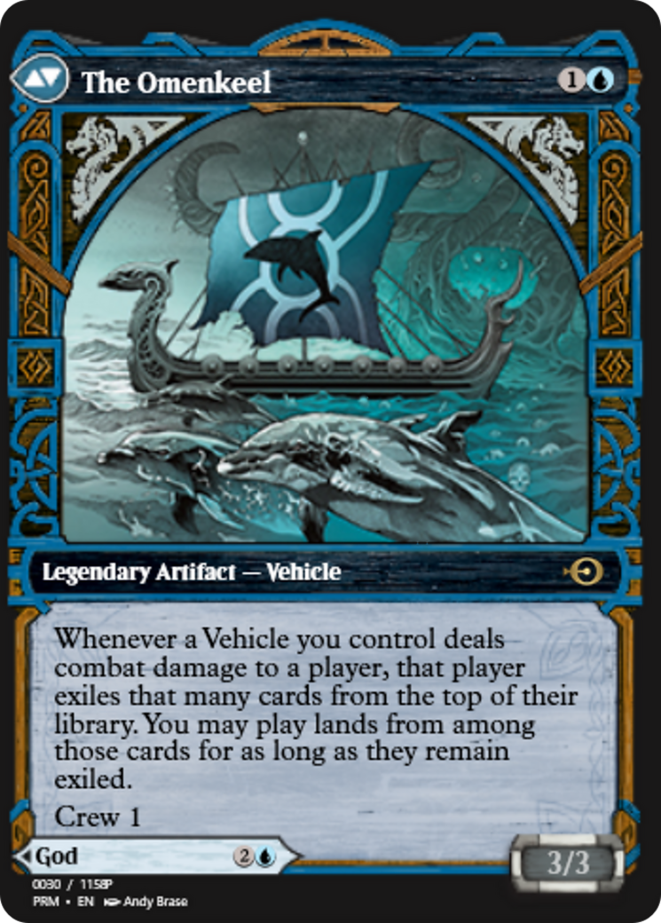 Cosima, God of the Voyage // The Omenkeel (PRM-88258) - Magic Online Promos Foil