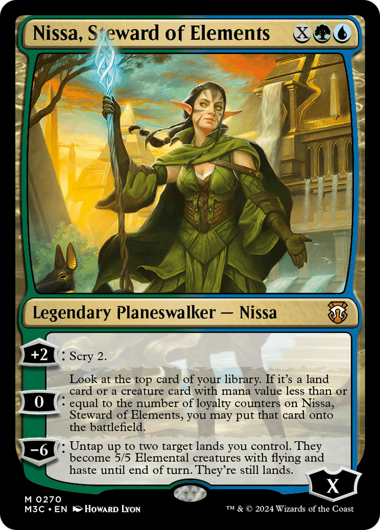 Nissa, Steward of Elements⁣ - Commander: Modern Horizons 3⁣ (Mythic)⁣ [270]