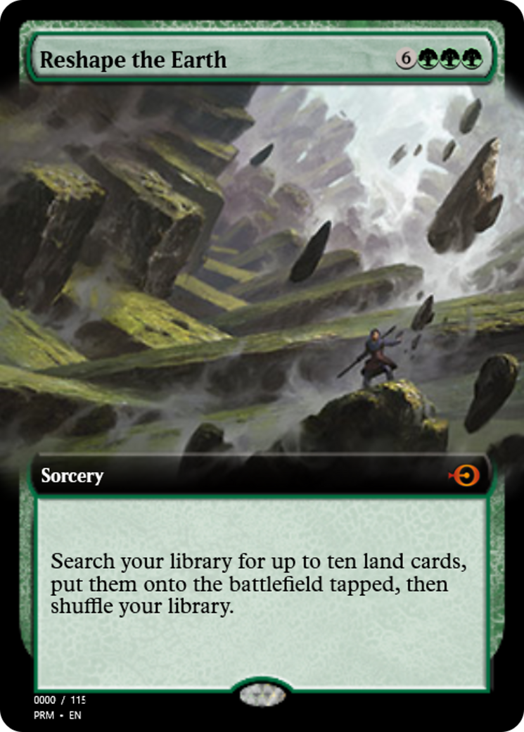 Reshape the Earth (PRM-85998) - Magic Online Promos Foil