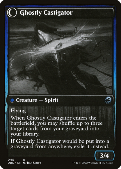 Covetous Castaway // Ghostly Castigator (DBL-045) - Innistrad: Double Feature: (Double Faced Transform) Foil