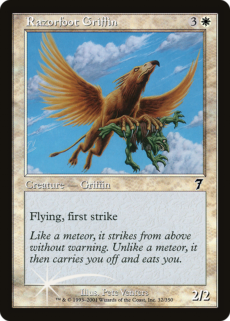 Razorfoot Griffin (7ED-32★) - Seventh Edition Foil