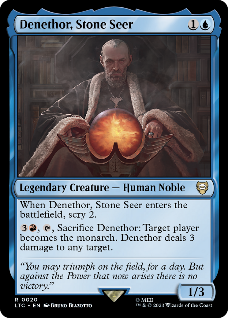 Denethor, Stone Seer⁣ - Commander: The Lord of the Rings: Tales of Middle-earth⁣ (Rare)⁣ [20]