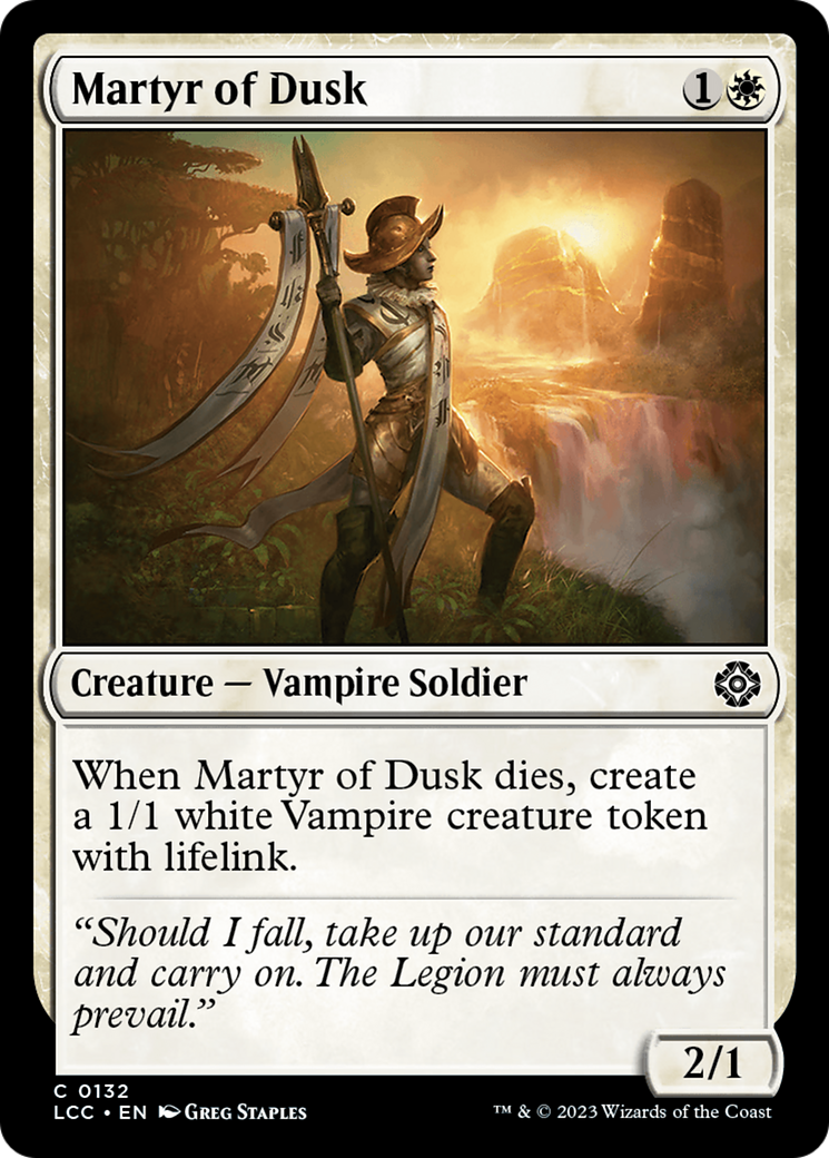 Martyr of Dusk⁣ - Commander: The Lost Caverns of Ixalan⁣ (Common)⁣ [132]