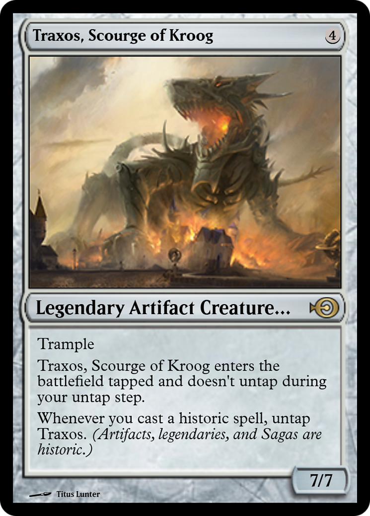 Traxos, Scourge of Kroog (PRM-69242) - Magic Online Promos Foil