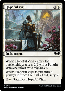 Hopeful Vigil (WOE-017) - Wilds of Eldraine Foil