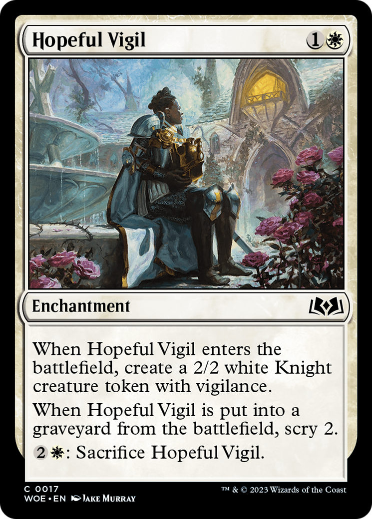 Hopeful Vigil (WOE-017) - Wilds of Eldraine