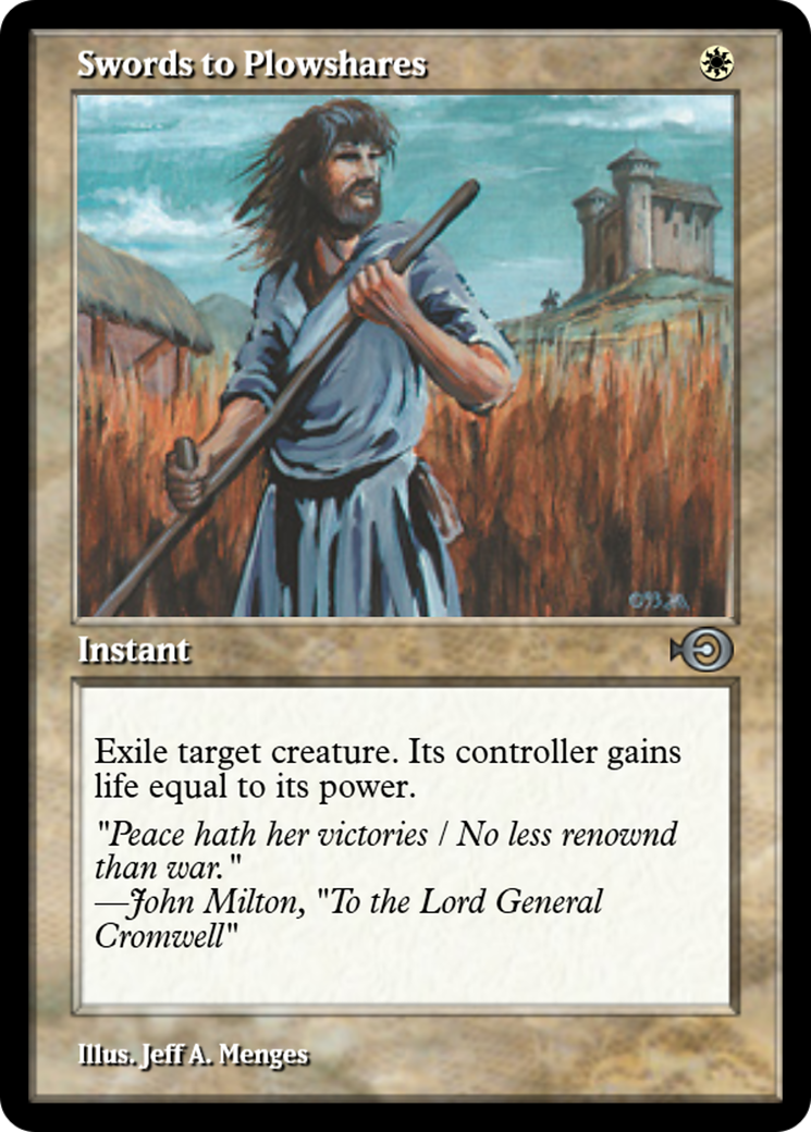 Swords to Plowshares (PRM-31381) - Magic Online Promos Foil