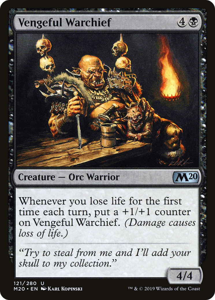 Vengeful Warchief⁣ - Core 2020⁣ (Uncommon)⁣ [121]