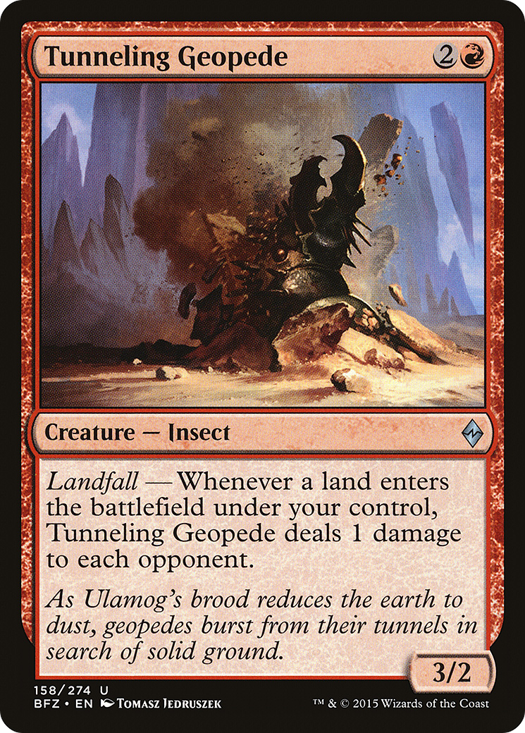 Tunneling Geopede (BFZ-158) - Battle for Zendikar