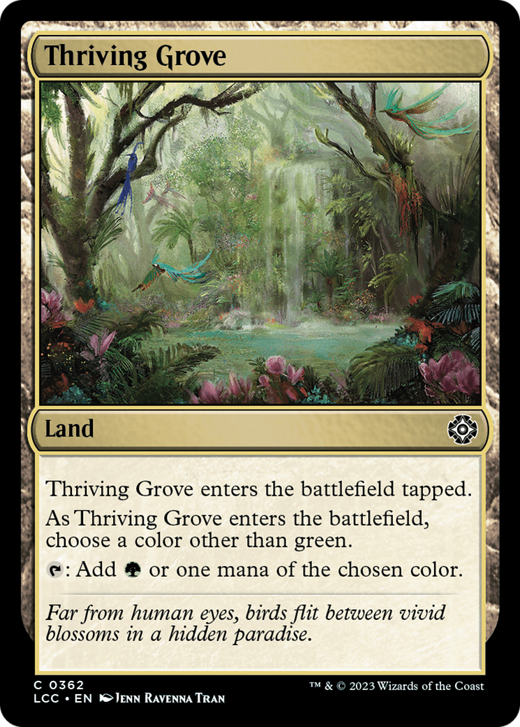 Thriving Grove⁣ - Commander: The Lost Caverns of Ixalan⁣ (Common)⁣ [362]