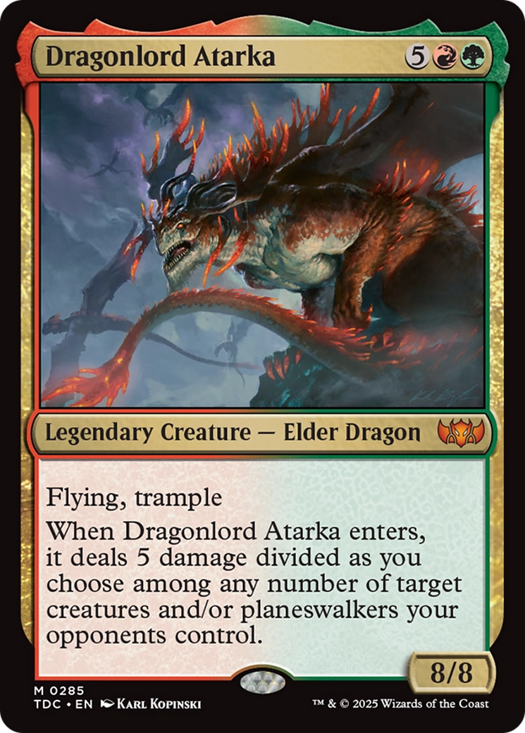 Dragonlord Atarka (TDC-285) - Commander: Tarkir: Dragonstorm