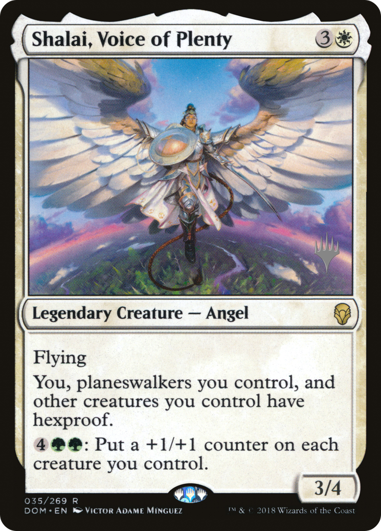 Shalai, Voice of Plenty (PPM20-35P) - Dominaria Promos Foil