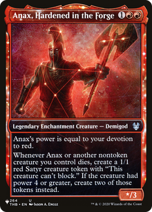 Anax, Hardened in the Forge (Showcase) (LIST-THB-264) - The List: (enchantment, Showcase)