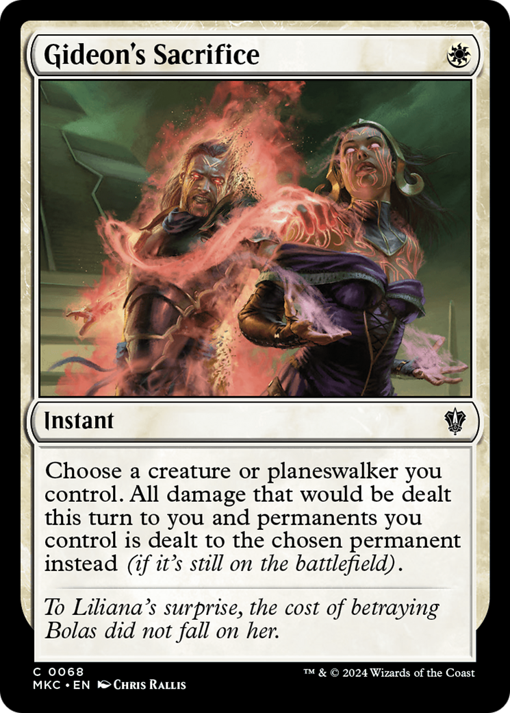 Gideon's Sacrifice⁣ - Commander: Murders at Karlov Manor⁣ (Common)⁣ [68]
