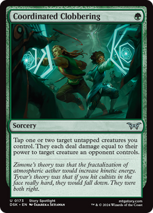 Coordinated Clobbering⁣ - Duskmourn: House of Horror⁣ (Uncommon)⁣ [173]