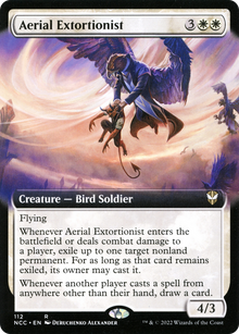 Aerial Extortionist (Extended Art) (NCC-112) - New Capenna Commander: (Extended Art)