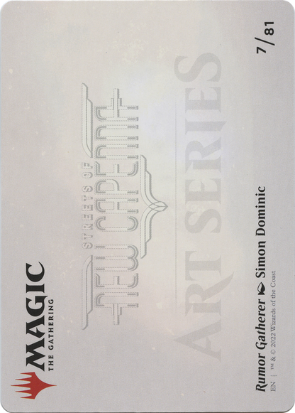 Rumor Gatherer // Rumor Gatherer (ASNC-007) - New Capenna Art Series (Borderless) Foil