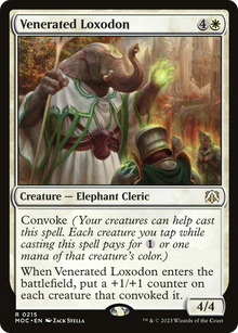 Venerated Loxodon⁣ - Commander: March of the Machine⁣ (Rare)⁣ [215]