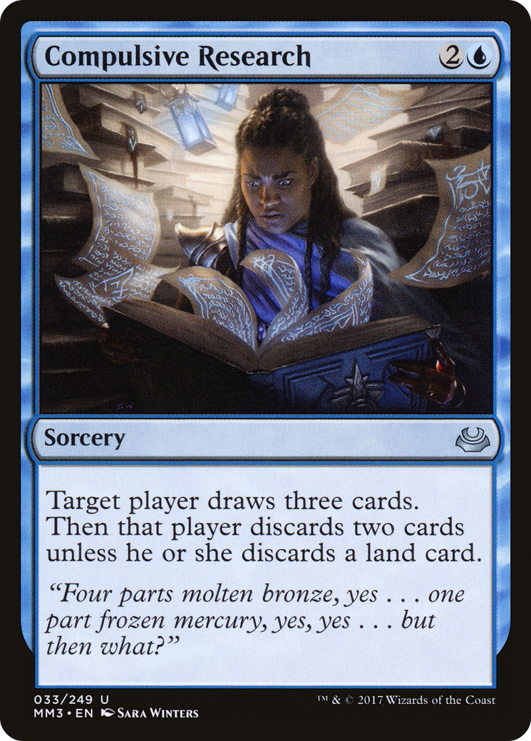 Compulsive Research (MM3-033) - Modern Masters 2017 Foil