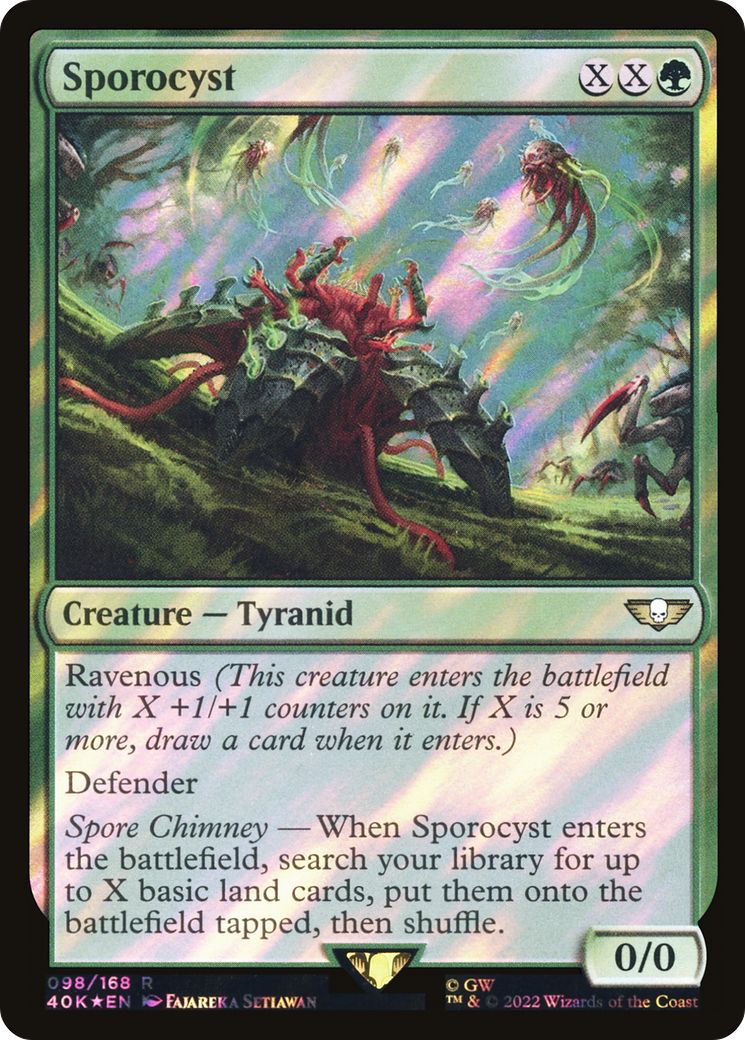 Sporocyst (Surge Foil) (40K-98★) - Warhammer 40,000 Commander Foil