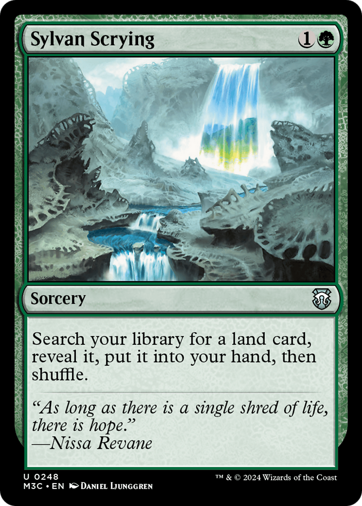 Sylvan Scrying⁣ - Commander: Modern Horizons 3⁣ (Uncommon)⁣ [248]