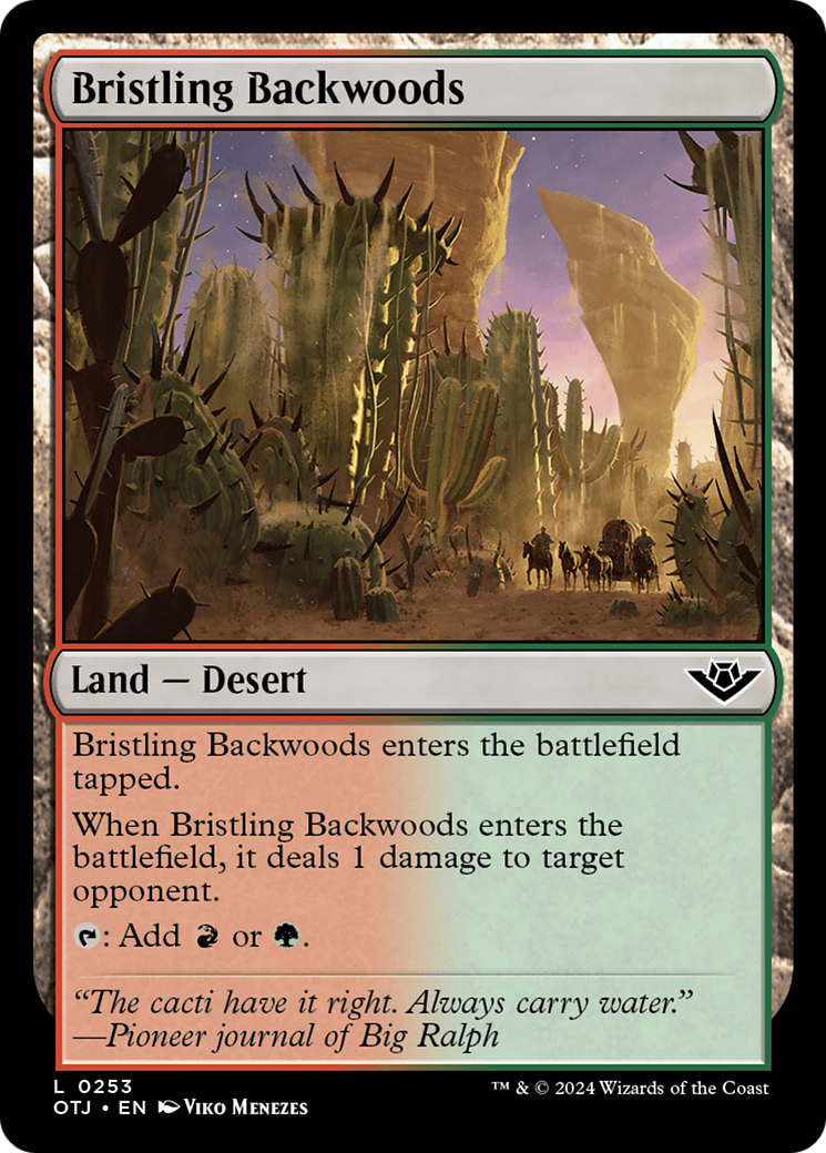 Bristling Backwoods⁣ - Outlaws of Thunder Junction⁣ (Land)⁣ [253]