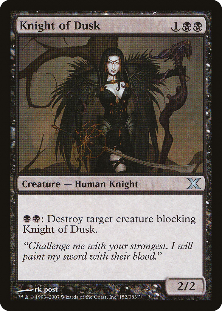 Knight of Dusk (10E-152) - Tenth Edition